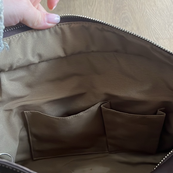 Coach East Gallery shoulder bag in suede leather, brown, Y2K, boho - Picture 13 of 17